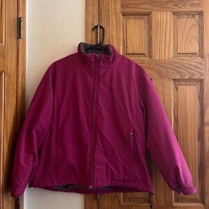 Lands' End Zip Jacket, Magenta, Medium (10-12)